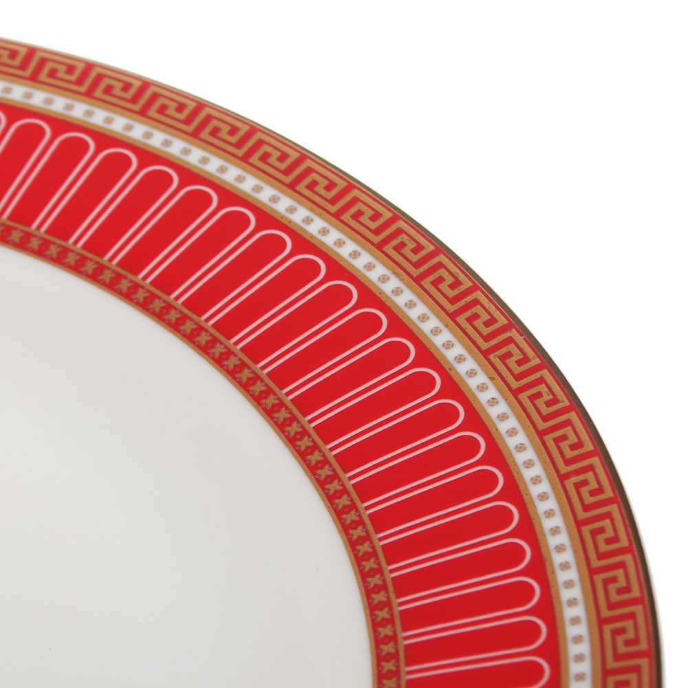 MILLIMI Красный Монфор Сервиз столовый 21пр, костяной фарфор, арт.№ 821-002