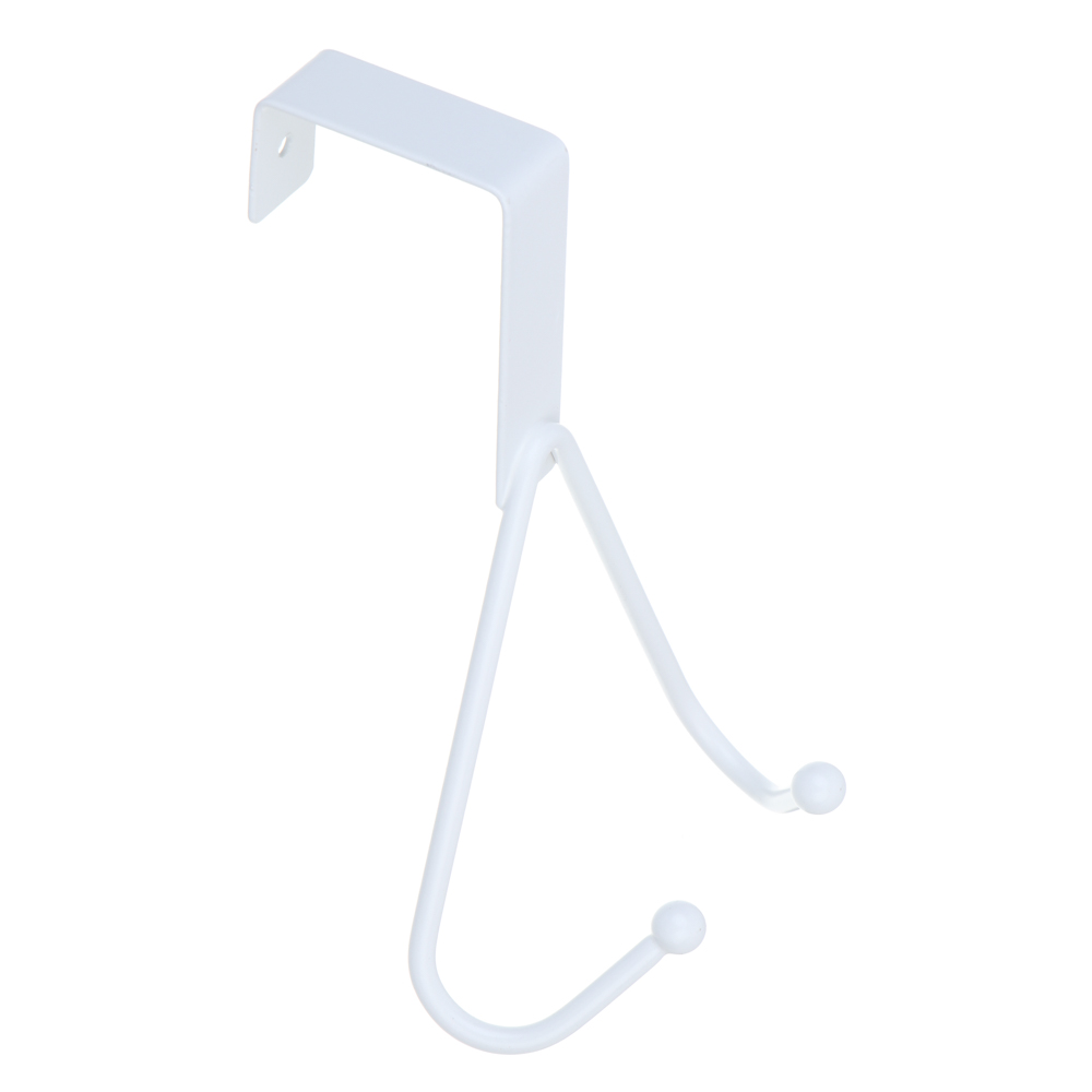 Вешалка надверная тм VETTA, 2 крючка, металл, 12х15х5см, 3 цвета, арт.№ 465-164