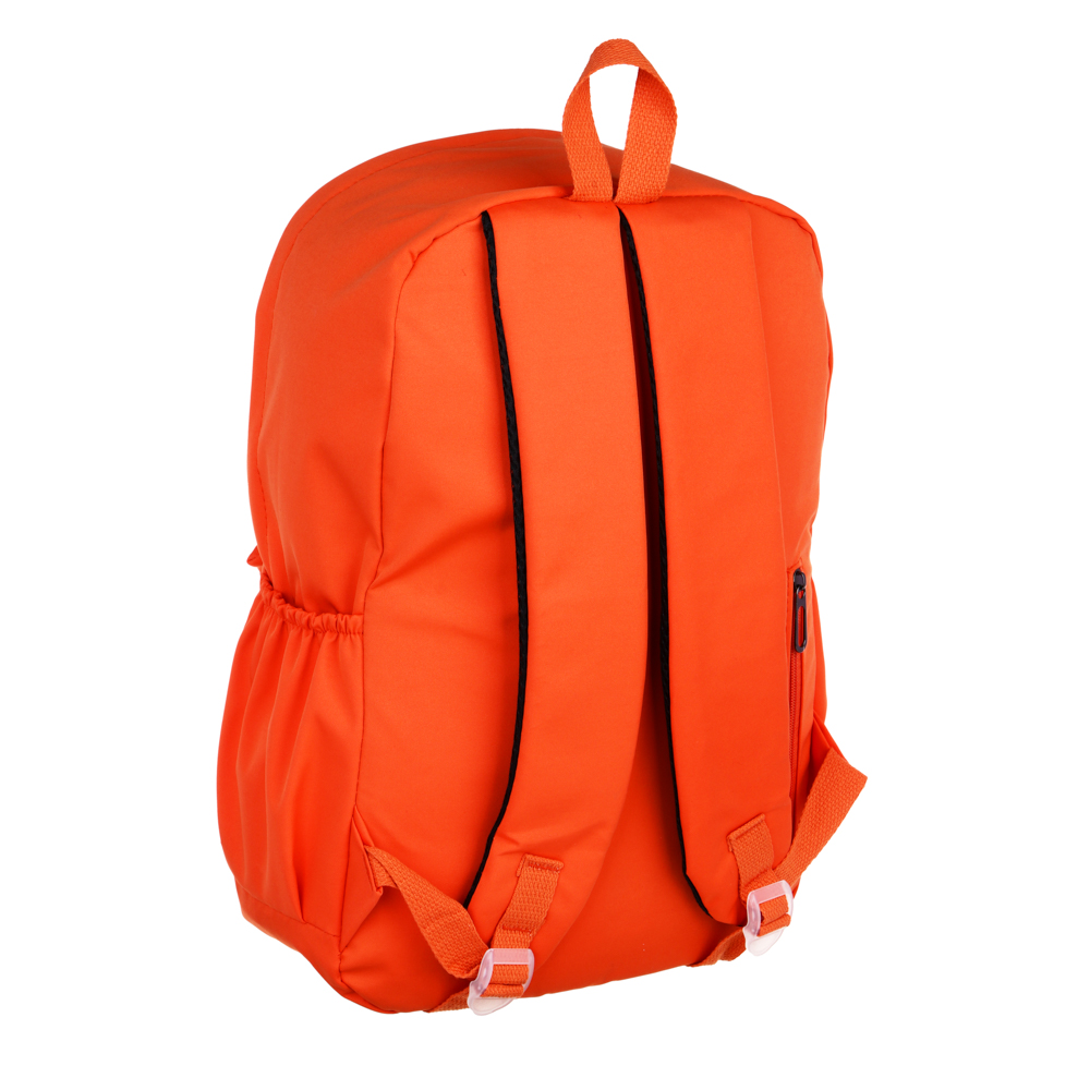 ClipStudio Рюкзак подростковый 45x30,5x13см, 1 отд., 6 карм., значки, ПЭ, оранжевый, арт.№ 254-714