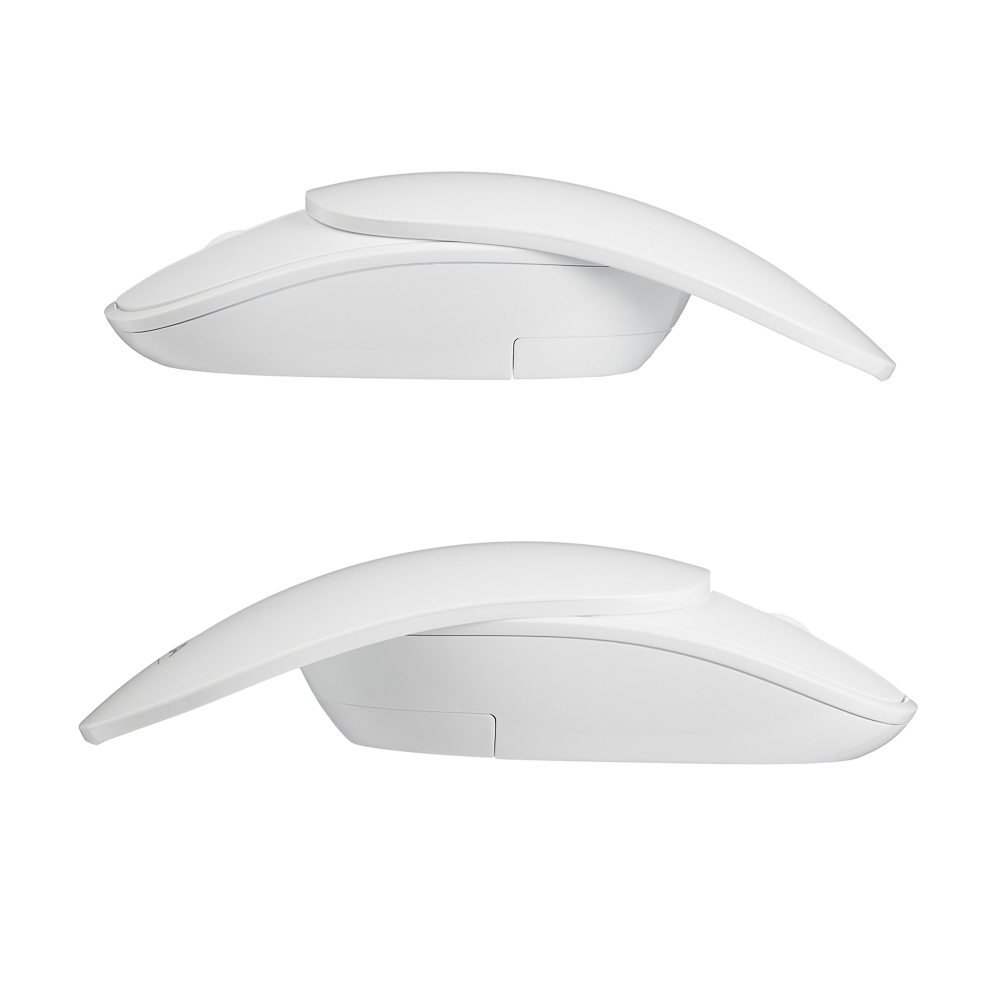 Компьютерная мышь беспроводная FORZA, 1000/1400/1800 DPI, 2.4GHz, 1xAAA, слайдер, белая, арт.№ 405-093