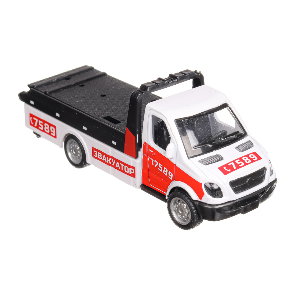 ИГРОЛЕНД Машина Эвакуатор, инерция, подвижные детали, ABS, алюминий, 11х3х3см, 2 дизайна, арт.№ 292-254