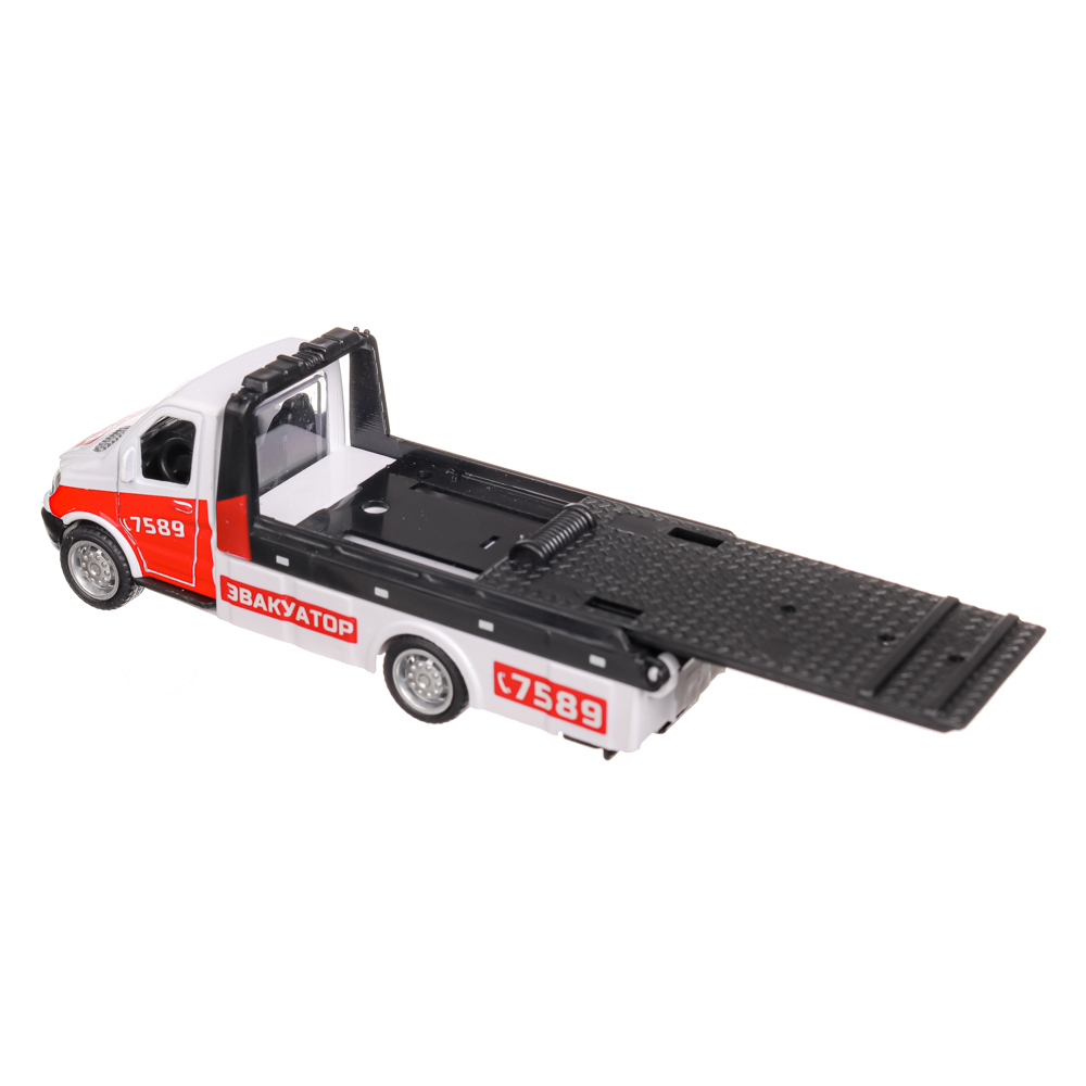 ИГРОЛЕНД Машина Эвакуатор, инерция, подвижные детали, ABS, алюминий, 11х3х3см, 2 дизайна, арт.№ 292-254