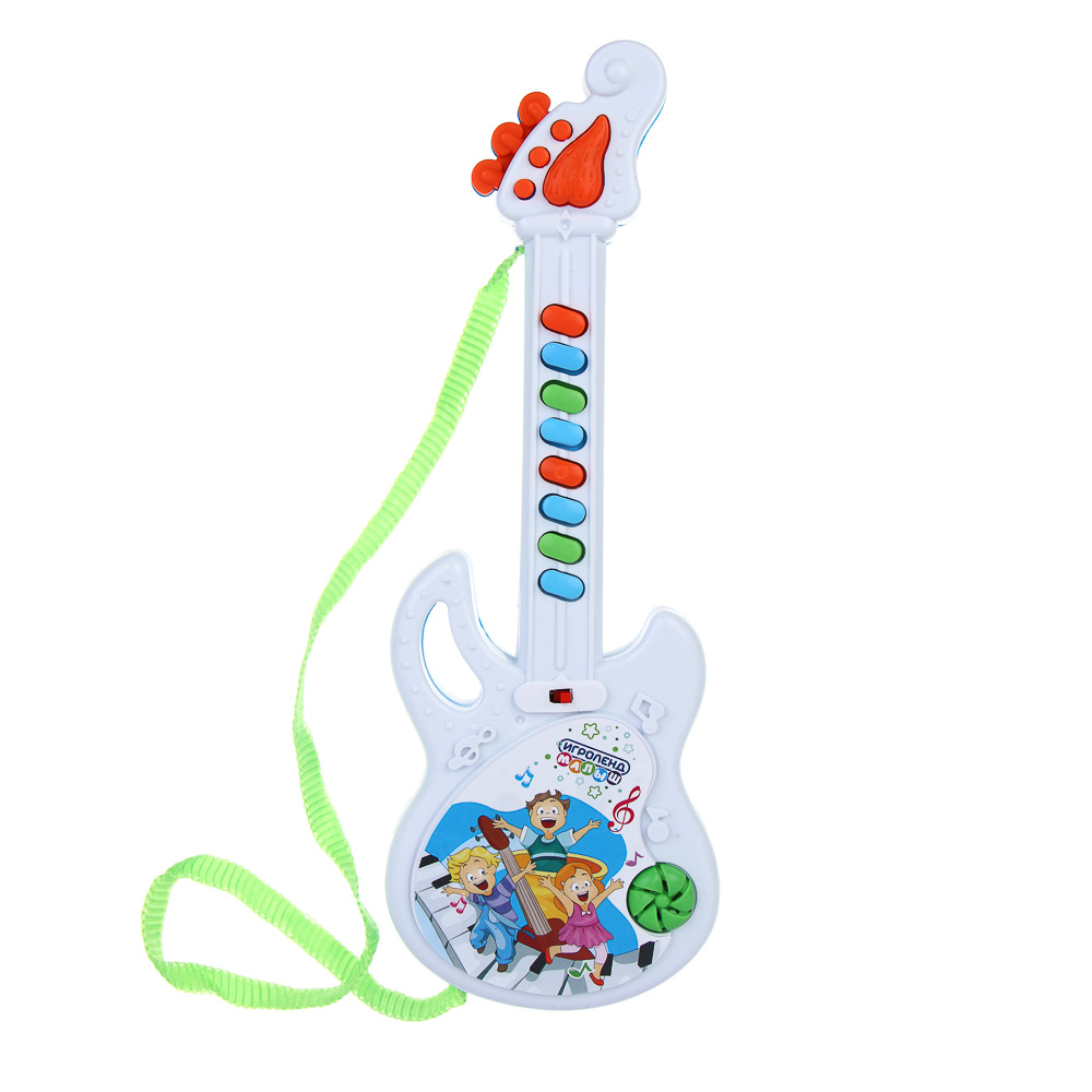 ИГРОЛЕНД Игрушка электронная Гитара, звук, PP, 2хАА, 13х35х3см, ZY287807, арт.№ 262-394