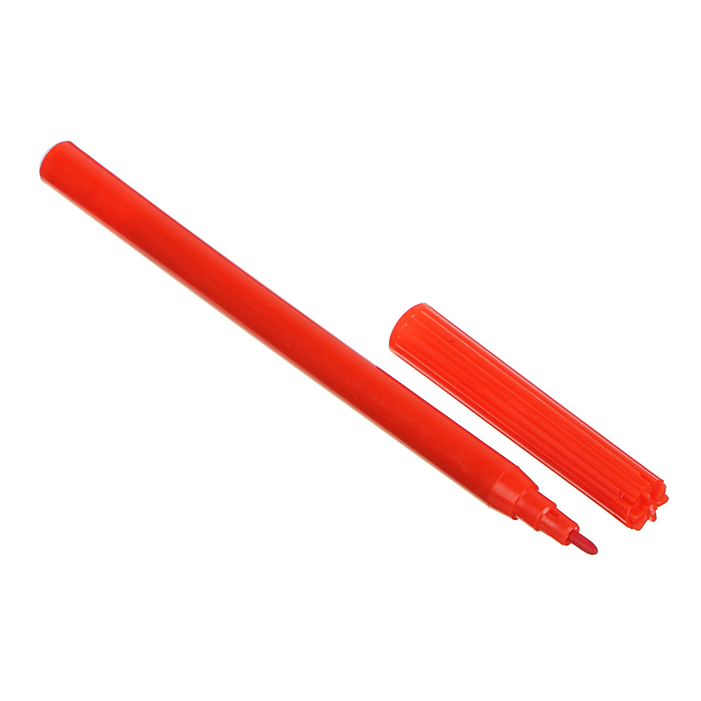 Френч Новел / Спорт Эффект Фломастеры 12 цветов с цветным вентилируемым колпачком, в ПВХ пенале, арт.№ 256-243