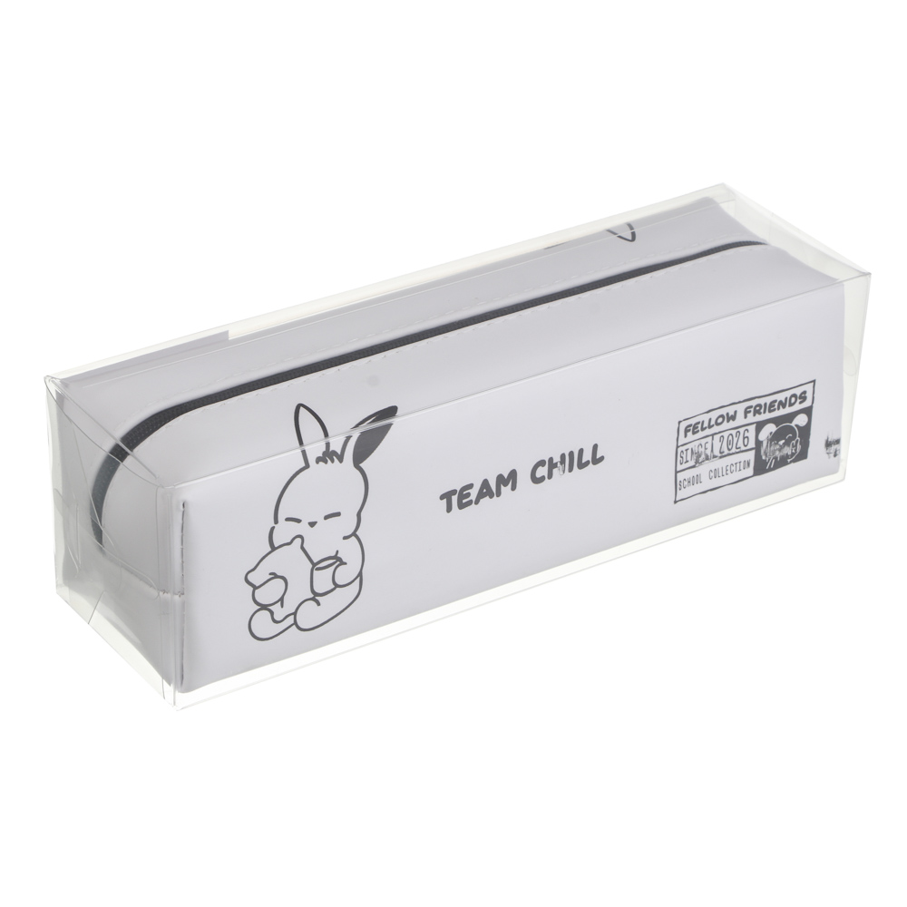 Пенал прямоугольный, 21x6x6см, "Друзья Товарищи", искус. кожа с печатью, 2 диз., арт.№ 524-335