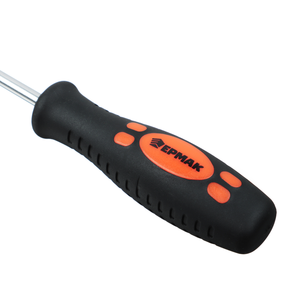 ЕРМАК Отвертка с прорезиненной ручкой SL 5х100мм (-), арт.№ 651-095