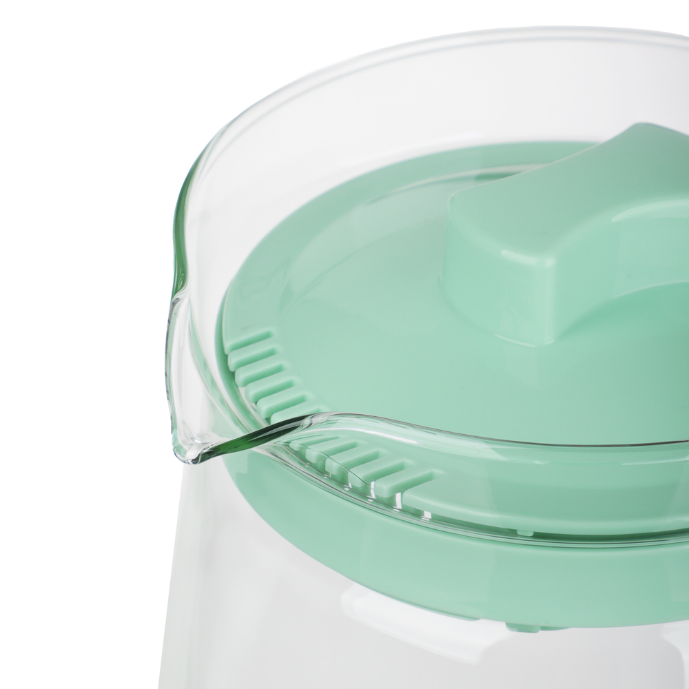 Кувшин с пластиковой крышкой тм MILLIMI, 2000мл, стекло, инд. упак, арт.№ 878-699