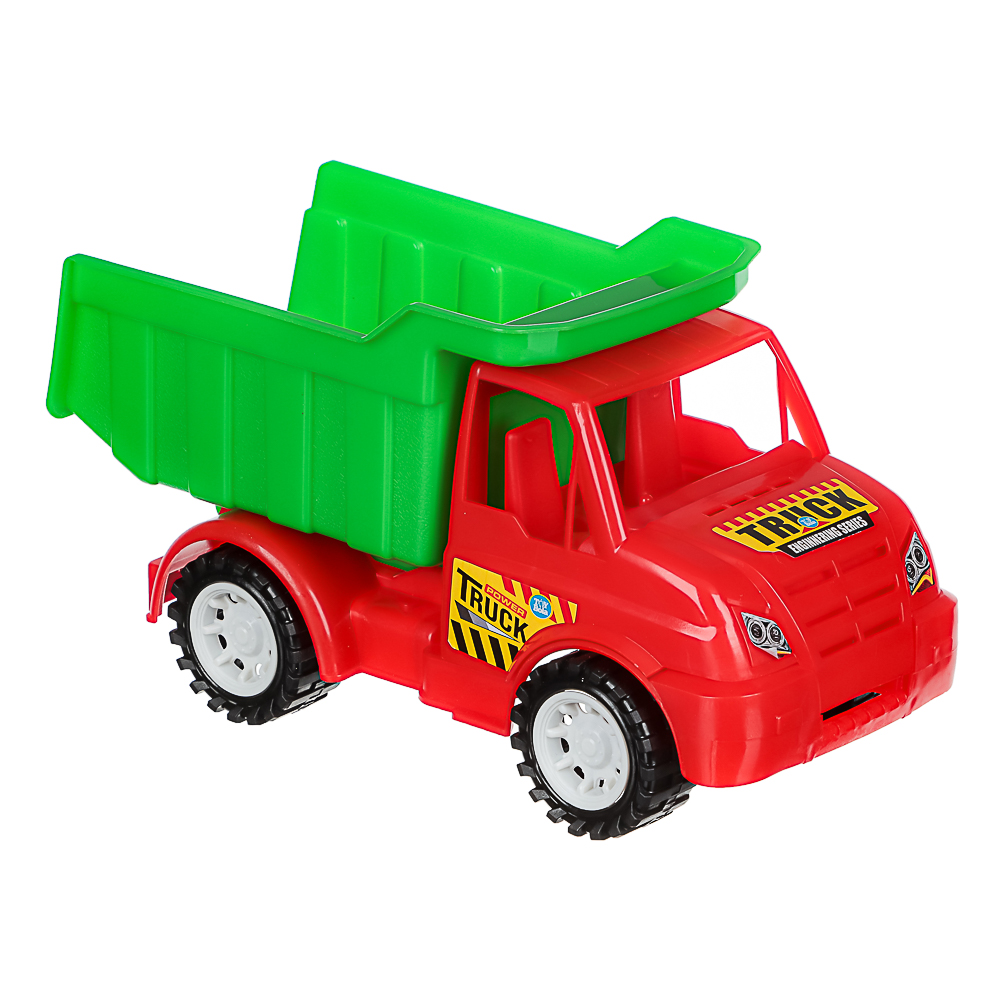 ИГРОЛЕНД Игрушка камазик, пластик, 11x23x13 см, 4 дизайна, для детей 3+, арт.№ 292-461