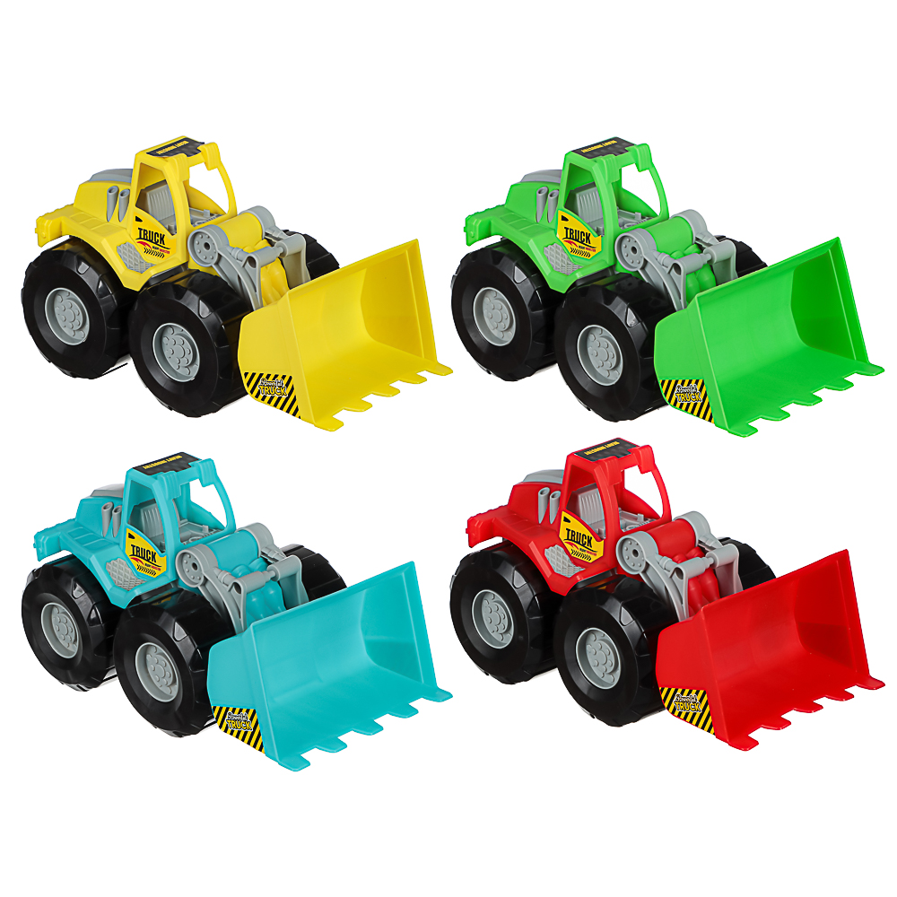 ИГРОЛЕНД Грейдер игрушечный, пластик, 15x26x14 см, 4 дизайна, для детей 3+, арт.№ 292-463