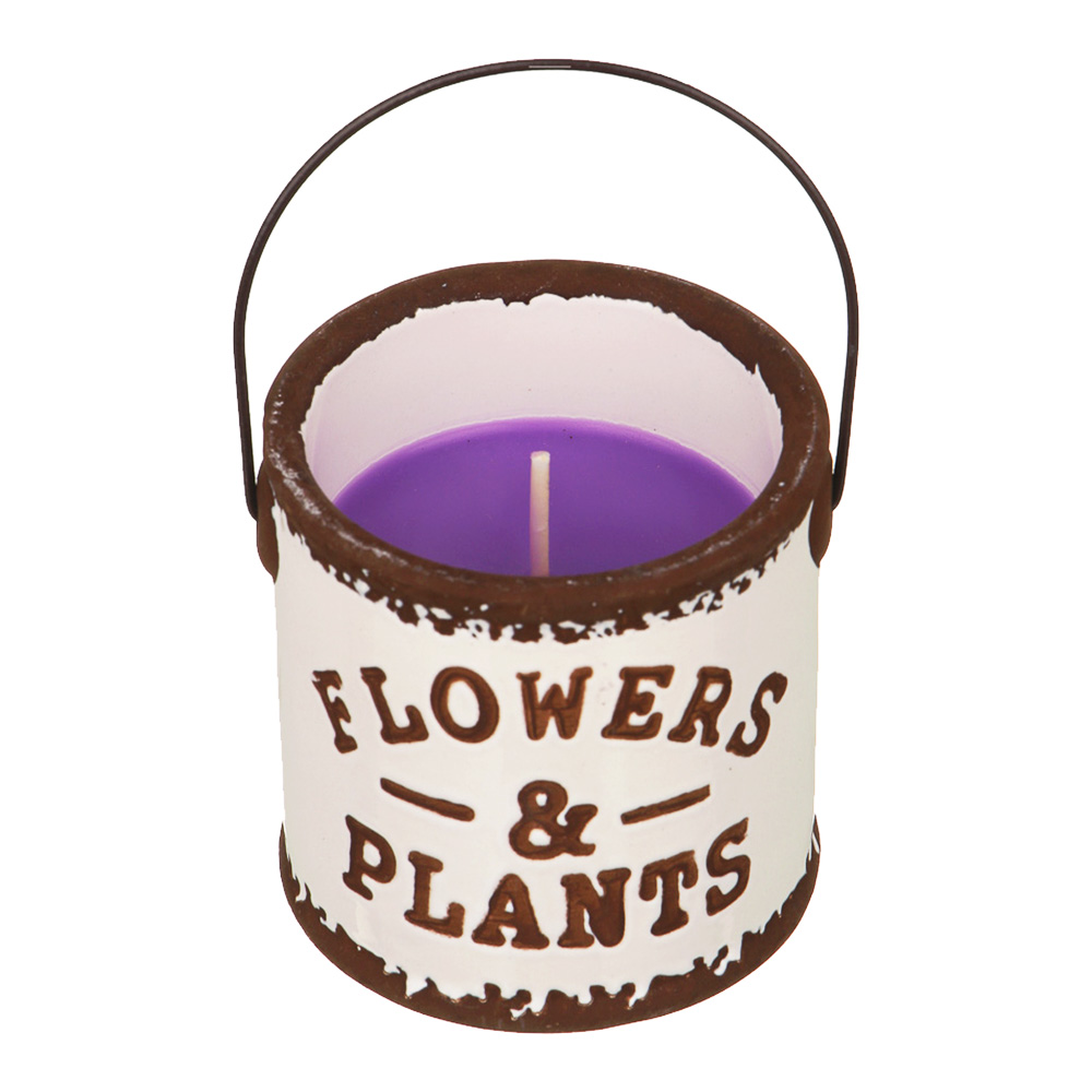 LADECOR Свеча в керамическом декоративном подсвечнике, парафин, 7x7 см, 6 цветов, арт.№ 508-878