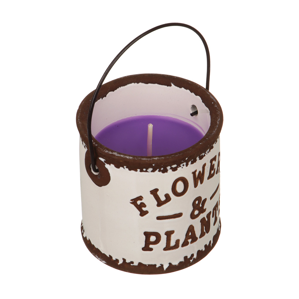 LADECOR Свеча в керамическом декоративном подсвечнике, парафин, 7x7 см, 6 цветов, арт.№ 508-878