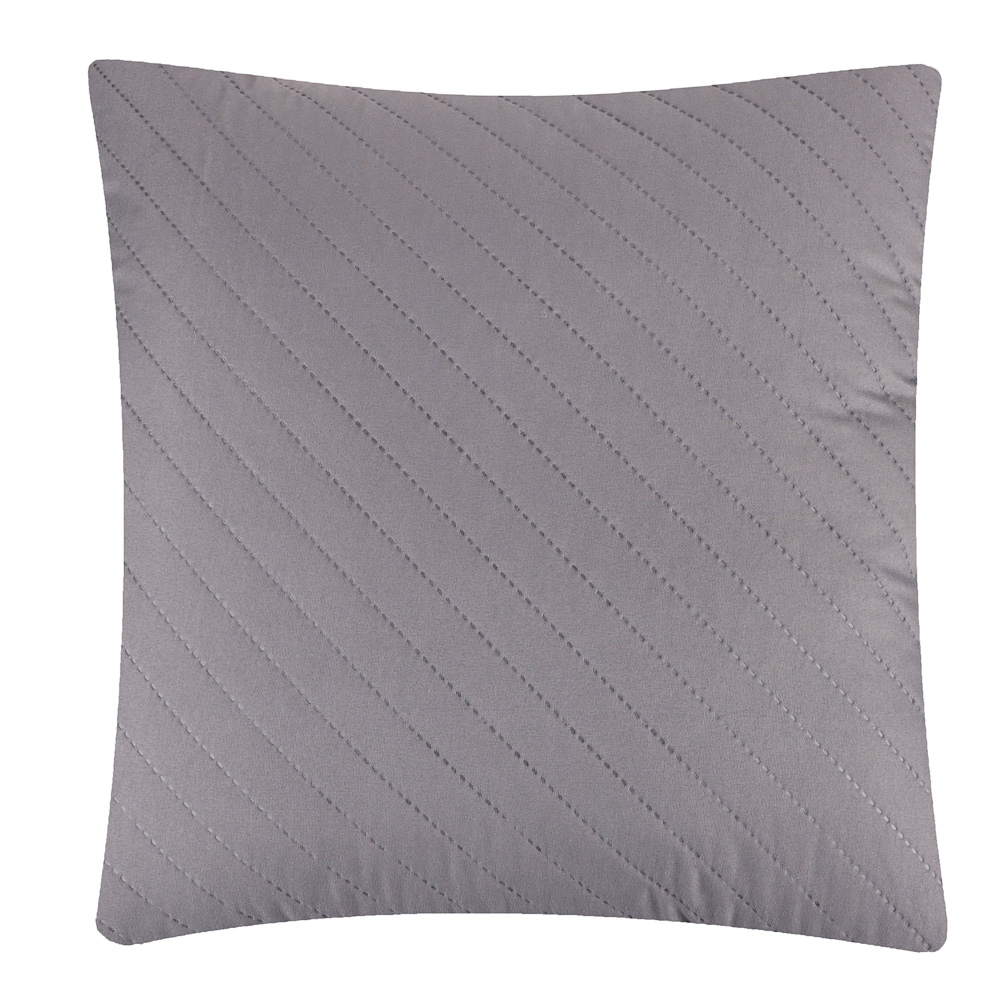 PROVANCE Наволочка декоративная стеганая 40х40см, 100% полиэстер, 4 цвета, арт.№ 497-041