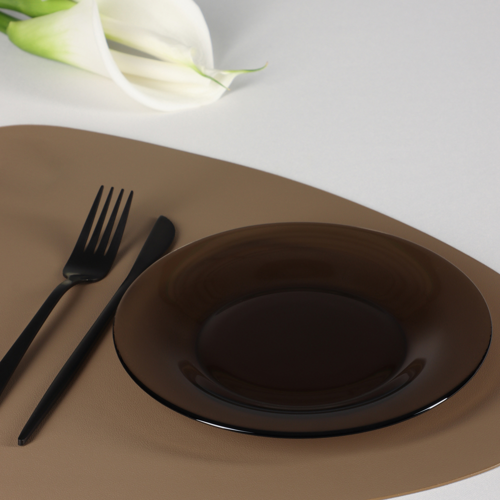 Luminarc Эклипс Амбьянте Тарелка десертная 19,6 см, дымчатое стекло, арт.№ 877-256