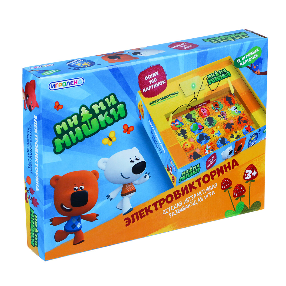 ИГРОЛЕНД Электровикторина "Мимимишки", световая индикация, ABS,картон, 3xLR41, 28х20,5х4см, арт.№ 896-063