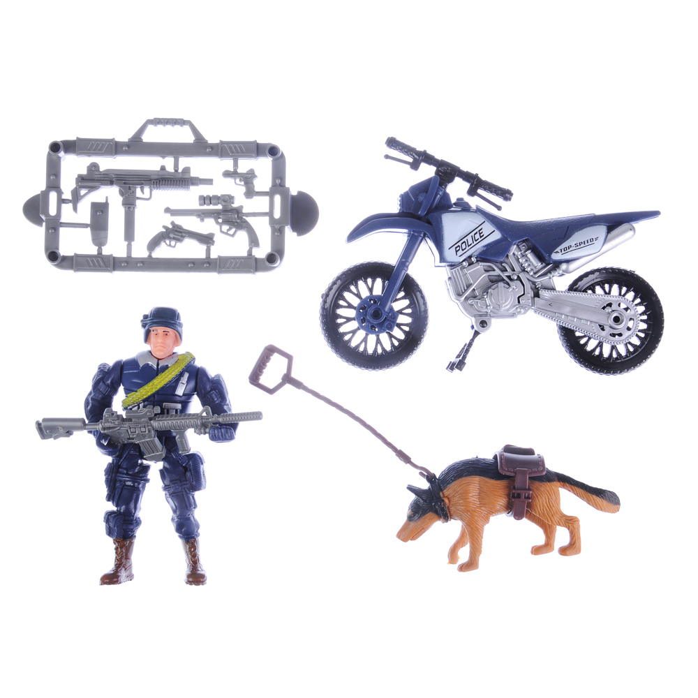 ИГРОЛЕНД Набор спец. подразделения, фигурки, аксессуары, 3 вида (военные, полиция, пожарные), арт.№ 276-090