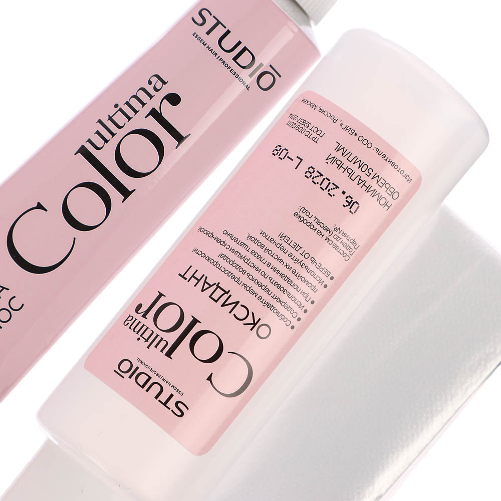 Краска для волос STUDIO Ultima Color 1.0 черный натуральный,100мл, арт.№ 972-055