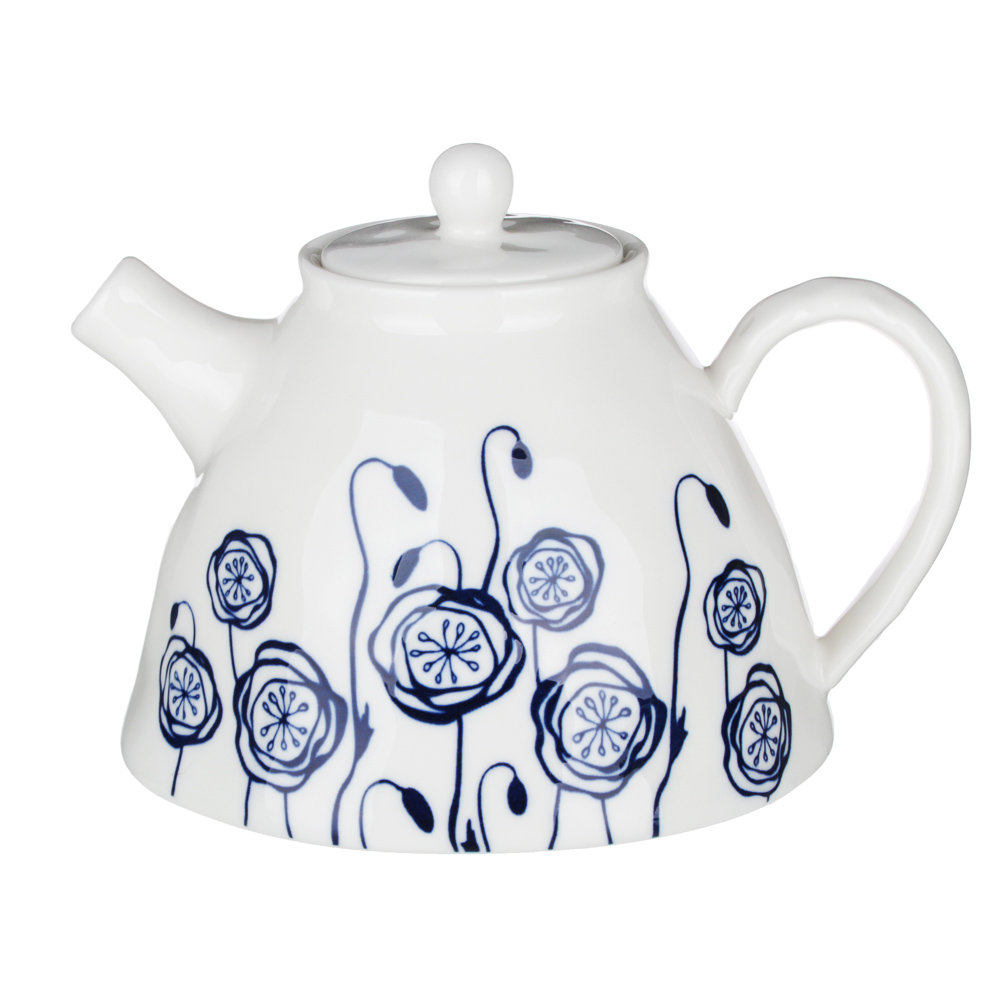 MILLIMI Индиго Чайник заварочный, 1100мл, 19,5х16х13,5см, керамика, арт.№ 824-464