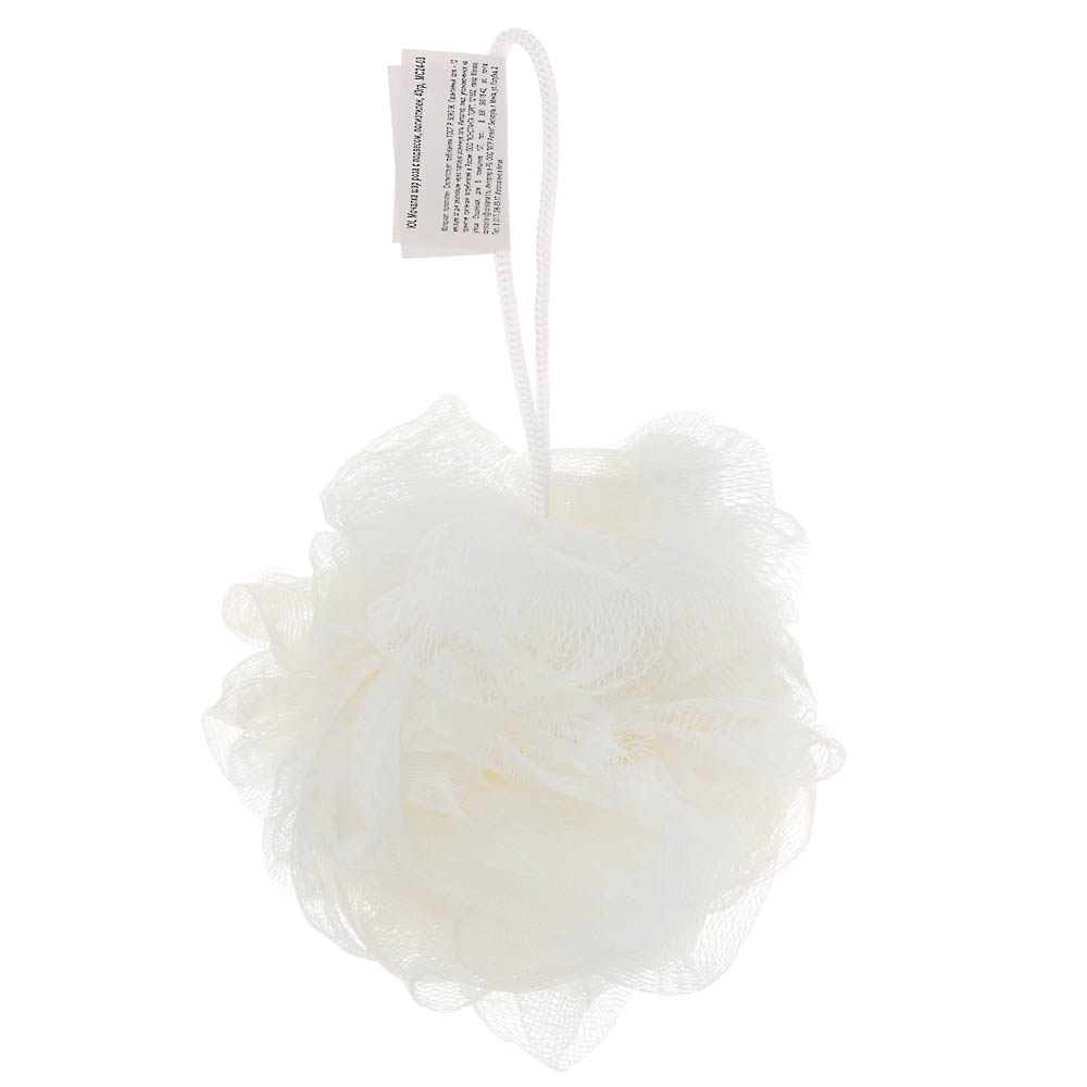 ЮL Мочалка шар роза с подвесом, полиэтилен, 40гр, 5-6 цветов, МС24-03, арт.№ 361-011