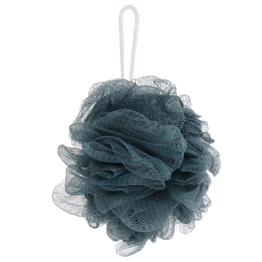 ЮL Мочалка шар роза с подвесом, полиэтилен, 40гр, 5-6 цветов, МС24-03, арт.№ 361-011