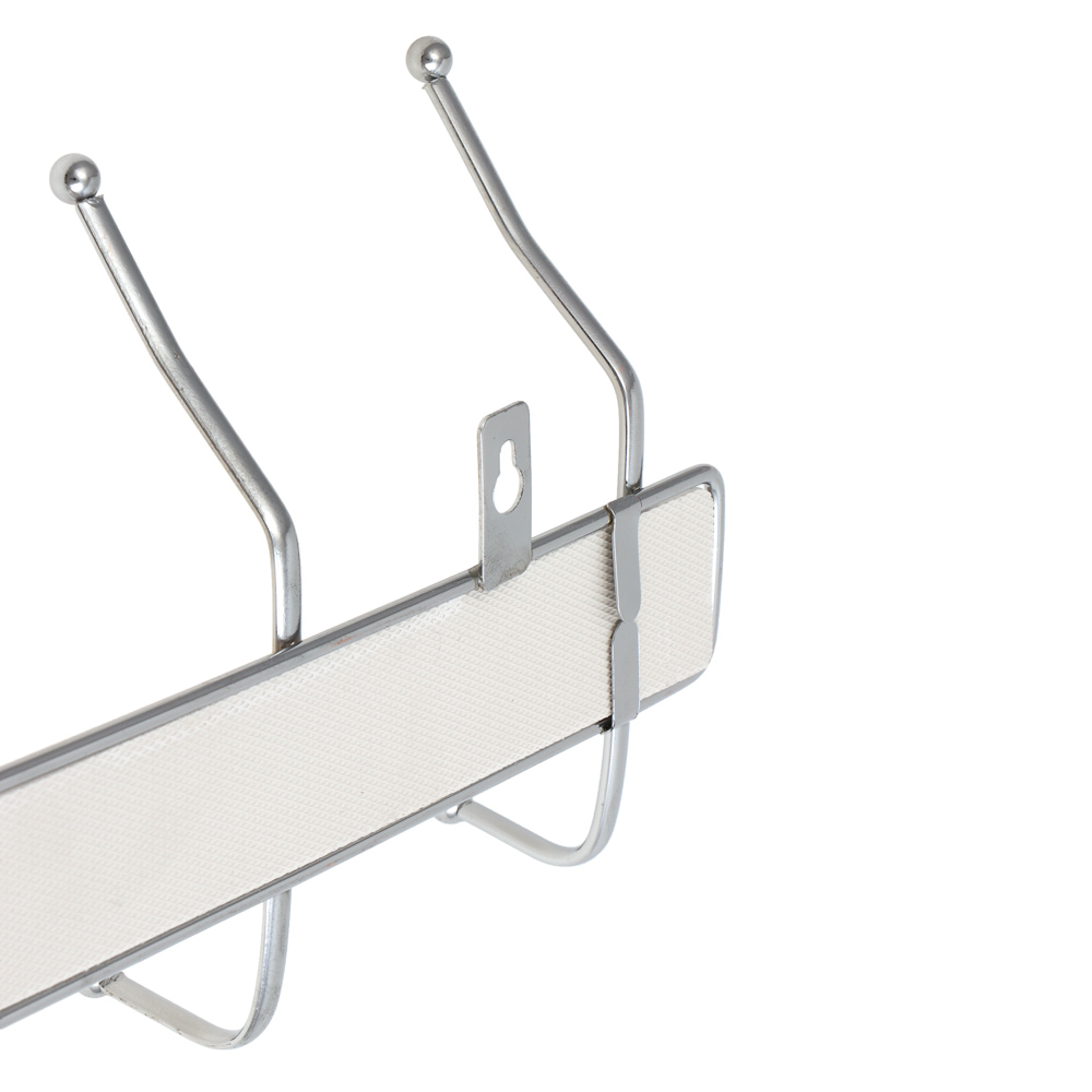 Вешалка настенная тм VETTA Мрамор, 5 крючков, цвет хром, арт.№ 465-002