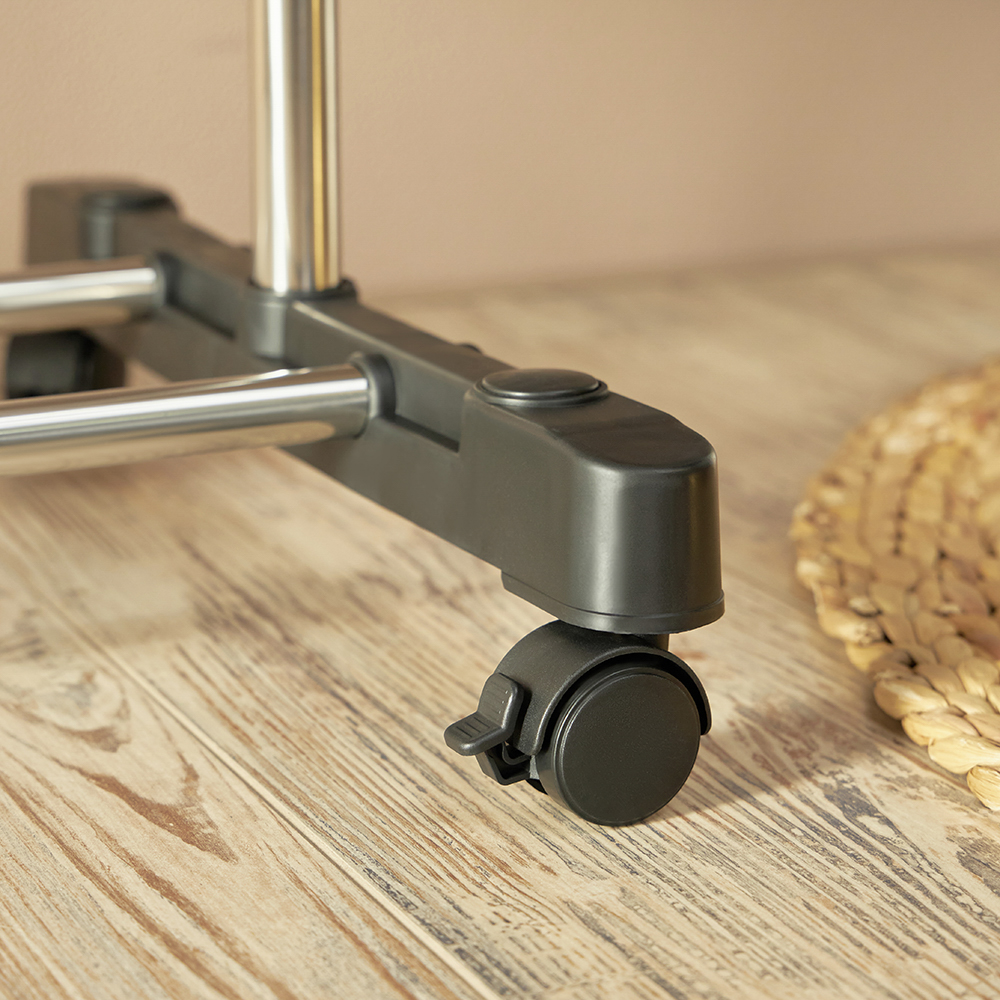 VETTA Вешалка напольная телескоп., на колесах, металл, пластик, 80x42x80(160)см, арт.№ 465-119