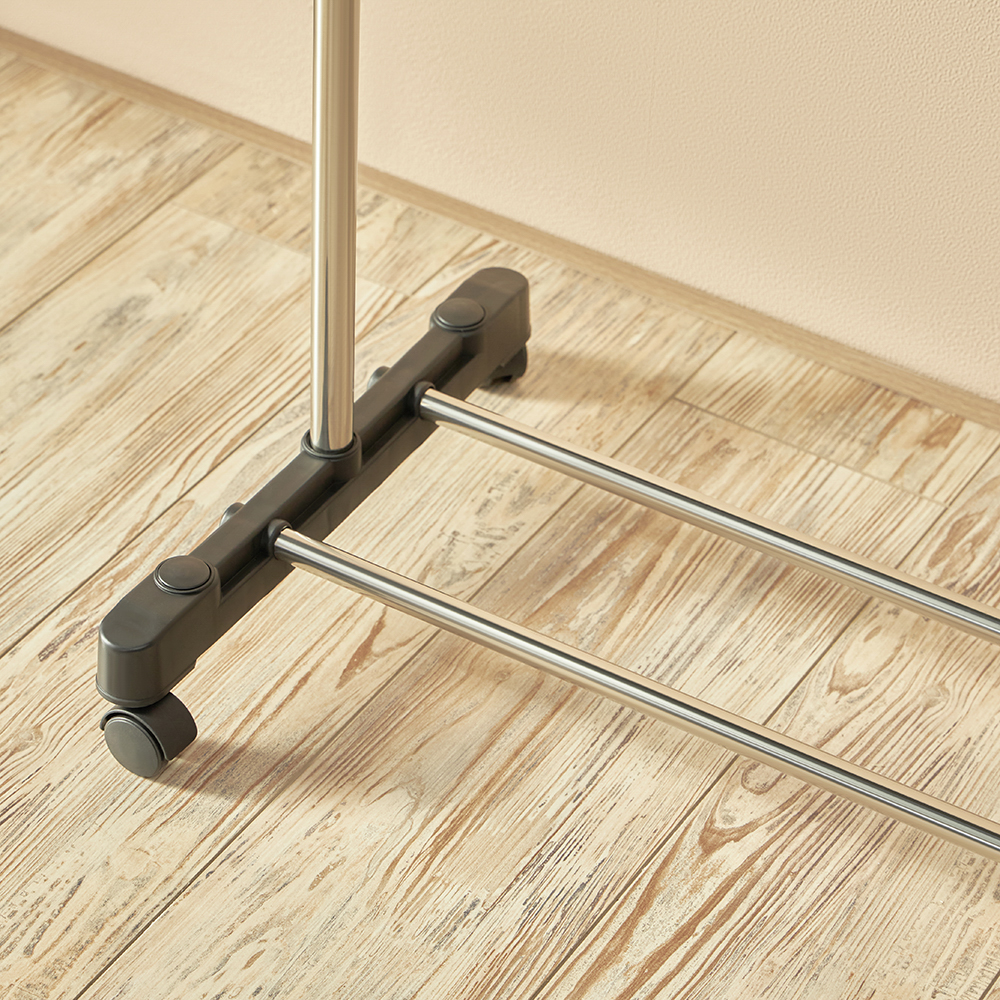 VETTA Вешалка напольная телескоп., на колесах, металл, пластик, 80x42x80(160)см, арт.№ 465-119