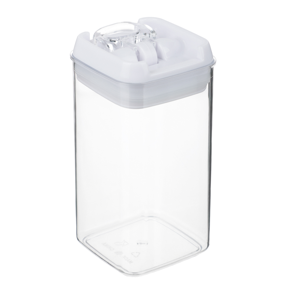 Банка для сыпучих продуктов, тм VETTA, Миндаль, 550мл квадратная, пластик, арт.№ 861-528