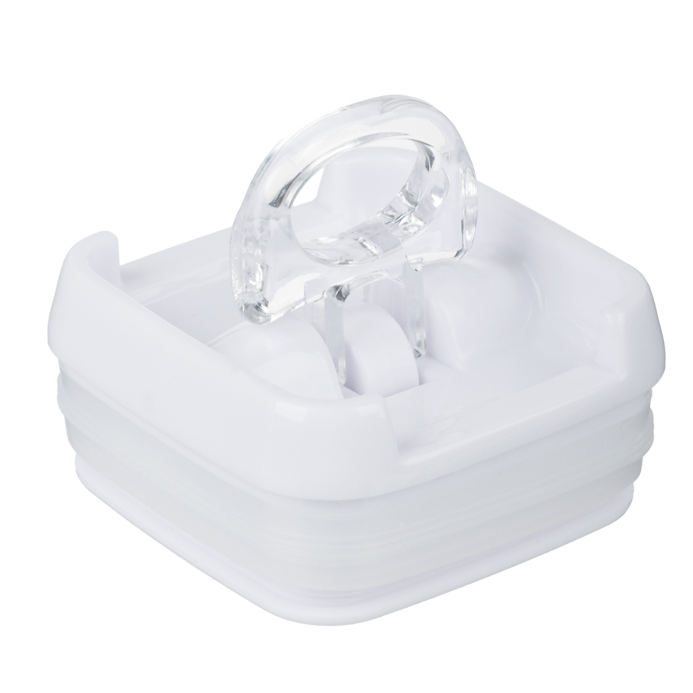 Банка для сыпучих продуктов, тм VETTA, Миндаль, 550мл квадратная, пластик, арт.№ 861-528