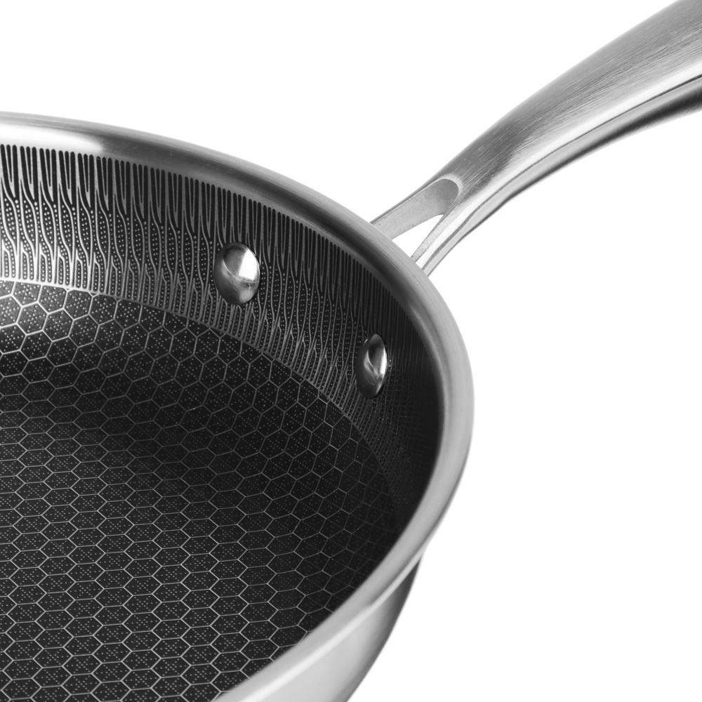 SATOSHI Савона Сковорода Triply 3-х слойная 28х5,3см, нерж.сталь 18/10, антиприг.покр. "соты", инд, арт.№ 822-269