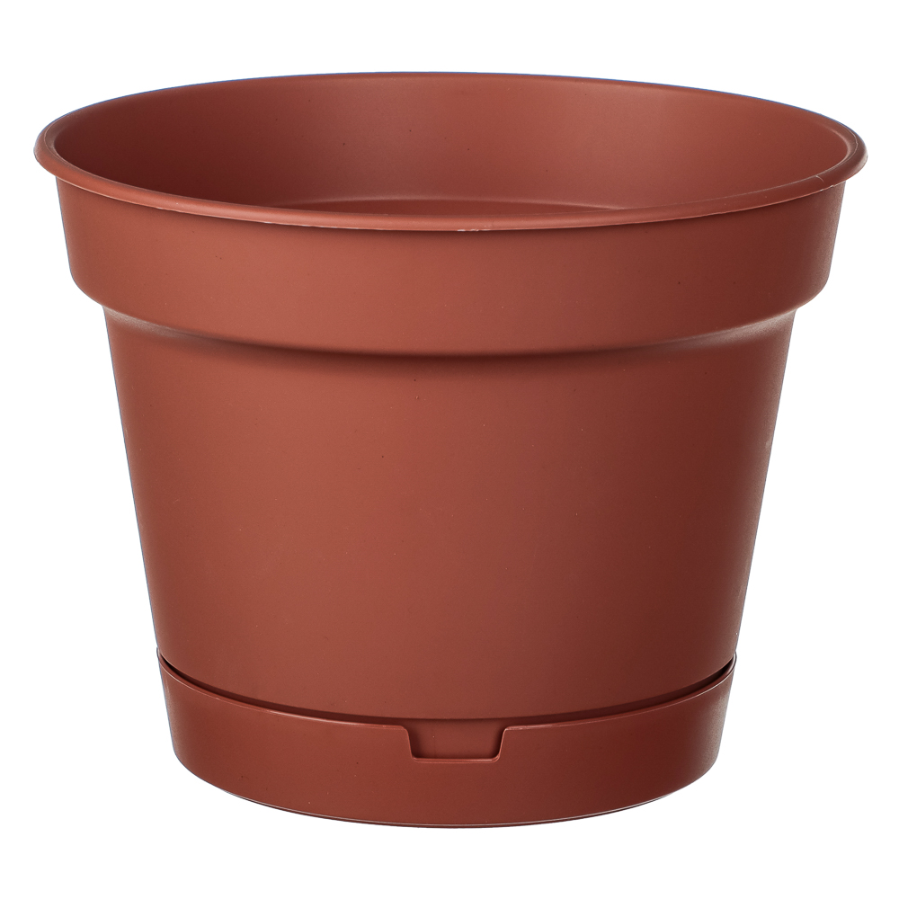 Горшок для цветов Mint d150мм, 1,2л с поддоном, терракот, арт.№ 164-017