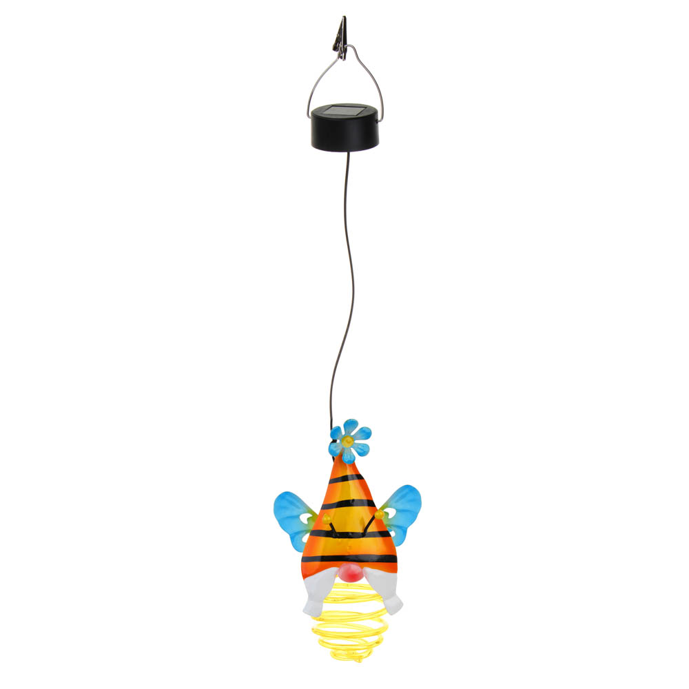 INBLOOM Фонарь на солн.батарее Гномик 52х7.5см,10LED, белый, 1.2V 2/3AAA 150mAh Ni-Cd, металл, арт.№ 475-330