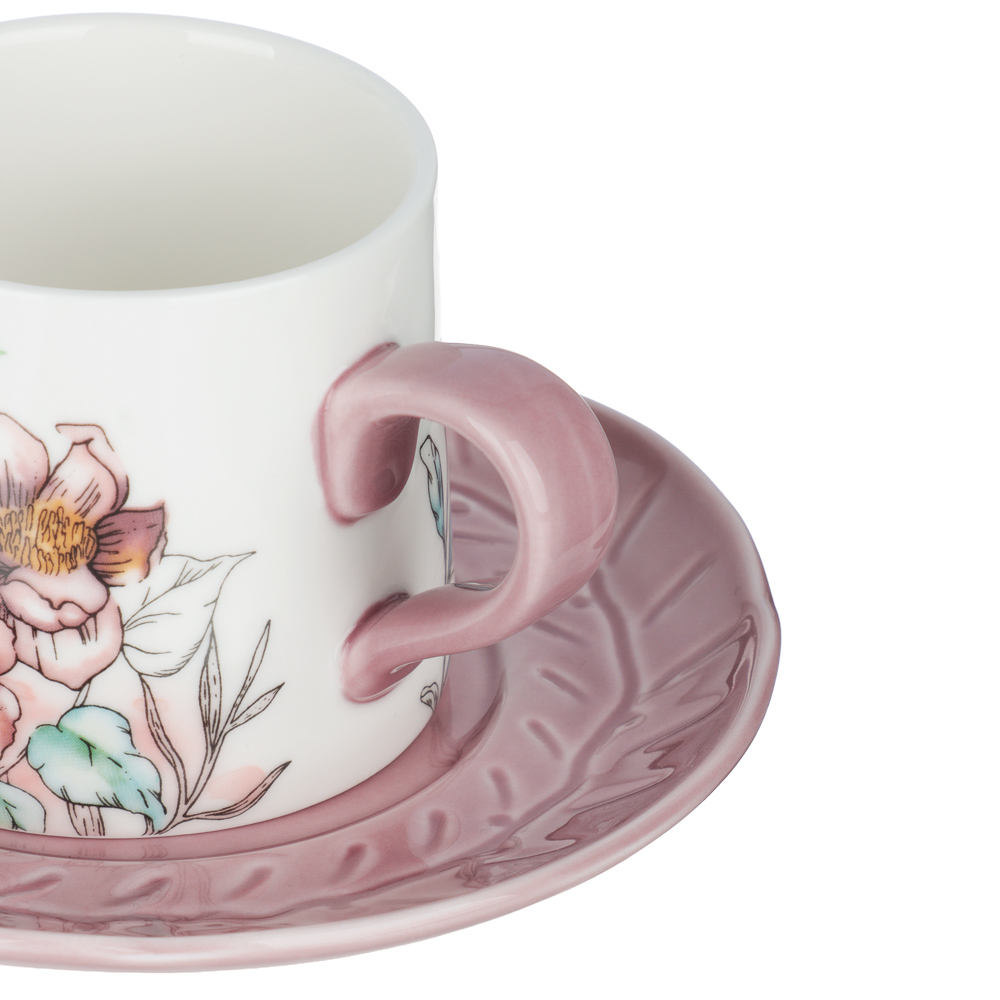 Набор чайный 2 пр., 180мл, MILLIMI, Сирень, фарфор, арт.№ 802-573