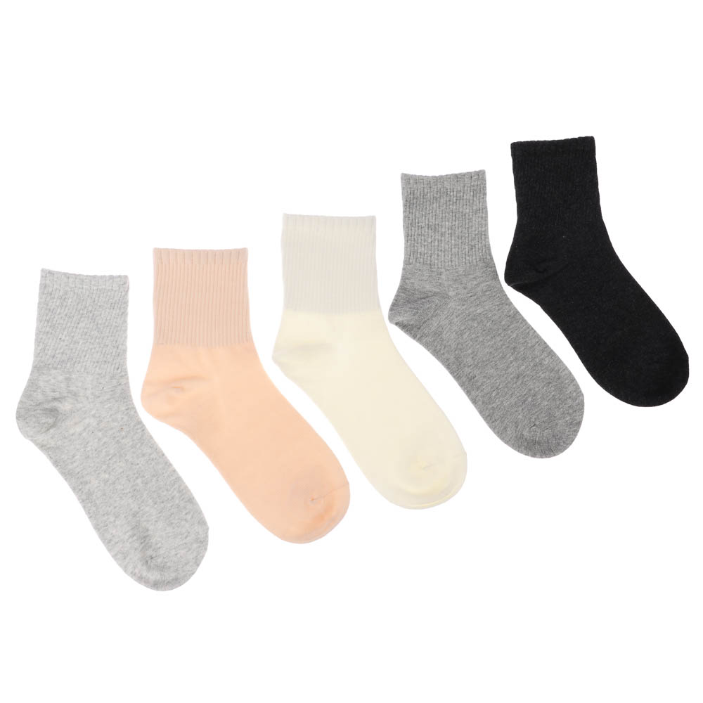 Носки женские высокие в рубчик, тм Turkan, р. 36-41, 90%хлопок, 8% п/а, 2%лайкра,цвета в ас-те,7158, арт.№ 019-567