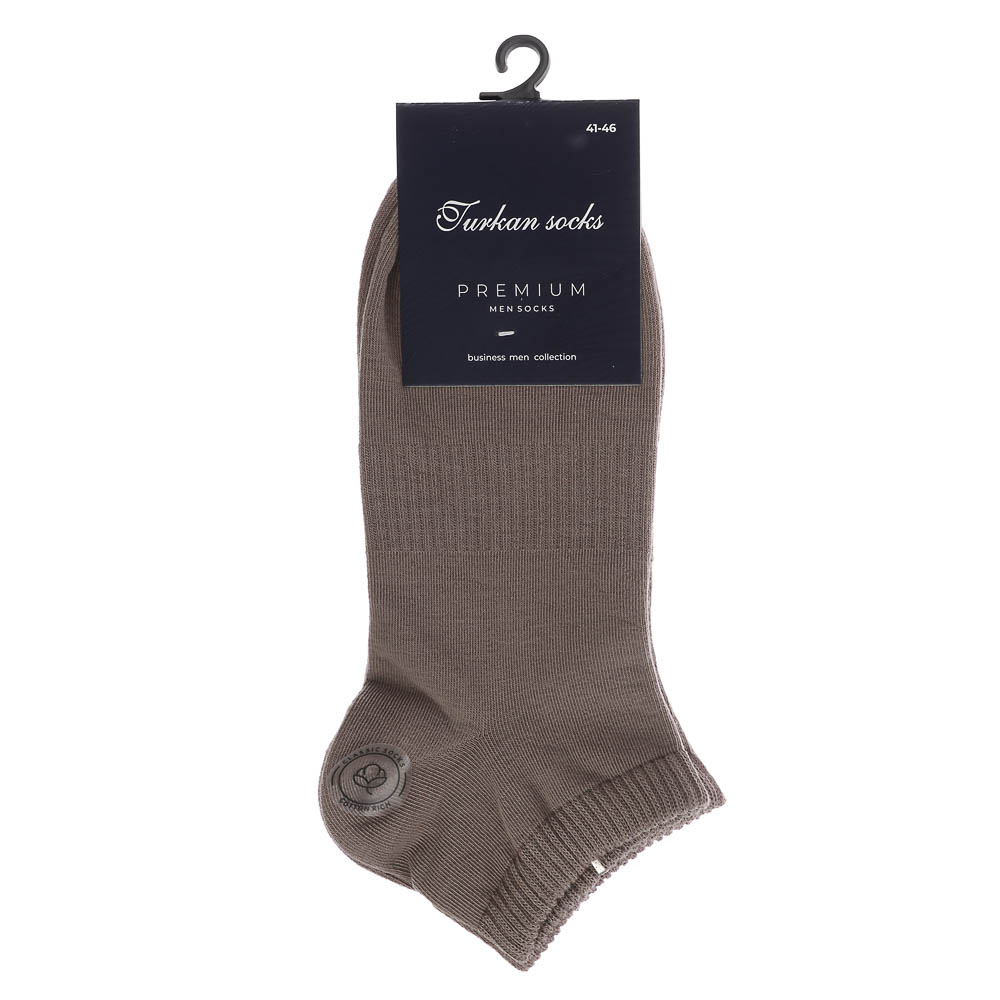 Носки мужские короткие бесшовные, тм Turkan, р. 41-46, 90%хлопок, 8% п/а, 2%лайкра,цвета в ас-те,720, арт.№ 019-569