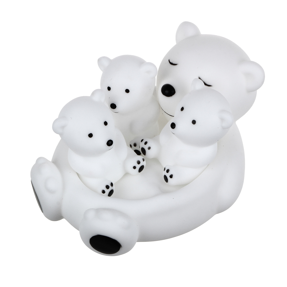 ИГРОЛЕНД Набор игрушек для купания, ПВХ, 4 предмета, 9x12x10см, 3 дизайна, арт.№ 274-194