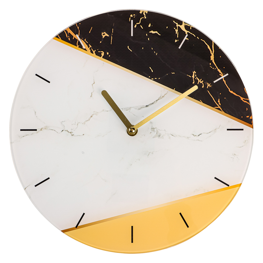 LADECOR CHRONO Часы настенные круглые, 30 см, стекло, арт.22-1, арт.№ 581-012