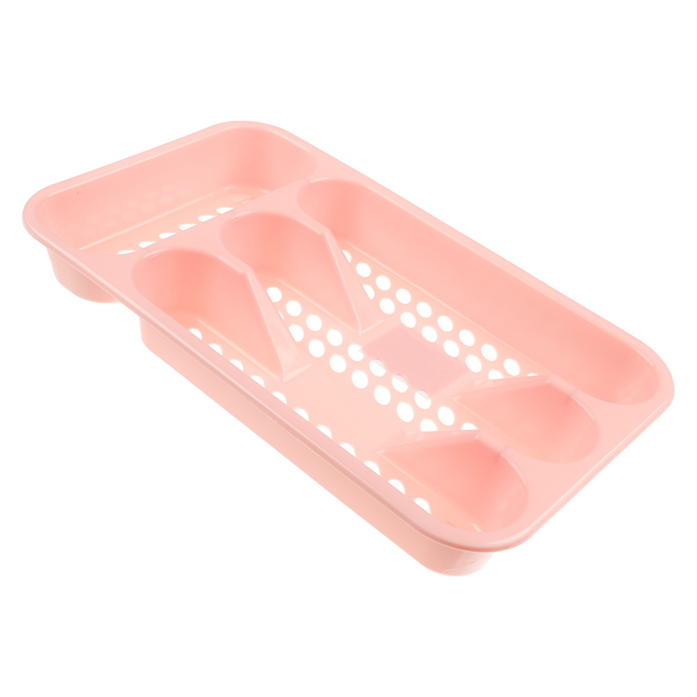 Лоток для столовых приборов тм VETTA Кантри, 4 секции, 33х19,5х4,5см, пластик, арт.№ 485-048