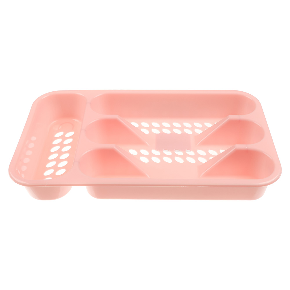 Лоток для столовых приборов тм VETTA Кантри, 4 секции, 33х19,5х4,5см, пластик, арт.№ 485-048