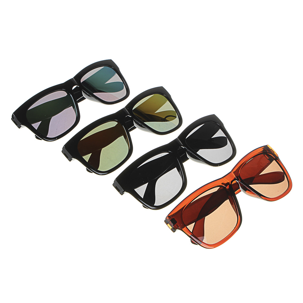 GALANTE Очки солнцезащитные для взрослых, пластик, 142х44мм, 4 цвета, арт.№ 304-433