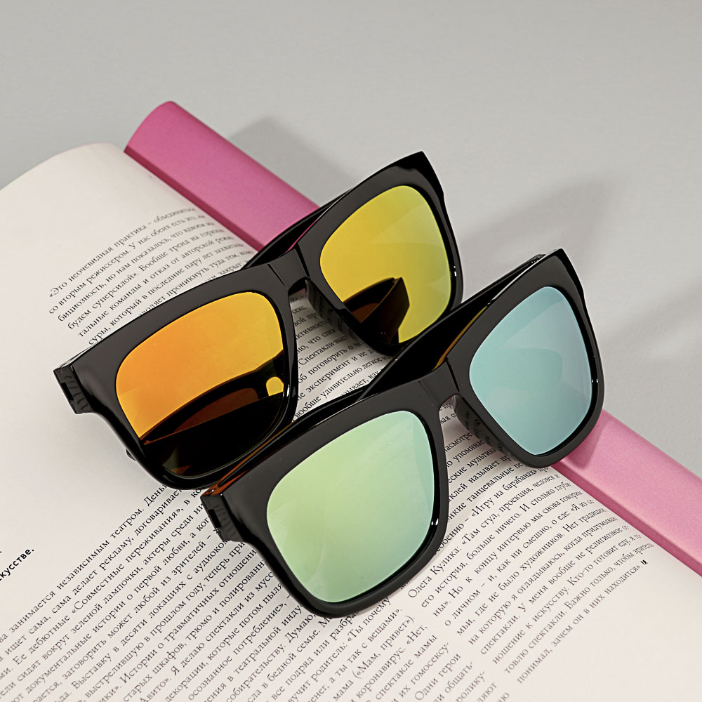 GALANTE Очки солнцезащитные для взрослых, пластик, 142х44мм, 4 цвета, арт.№ 304-433