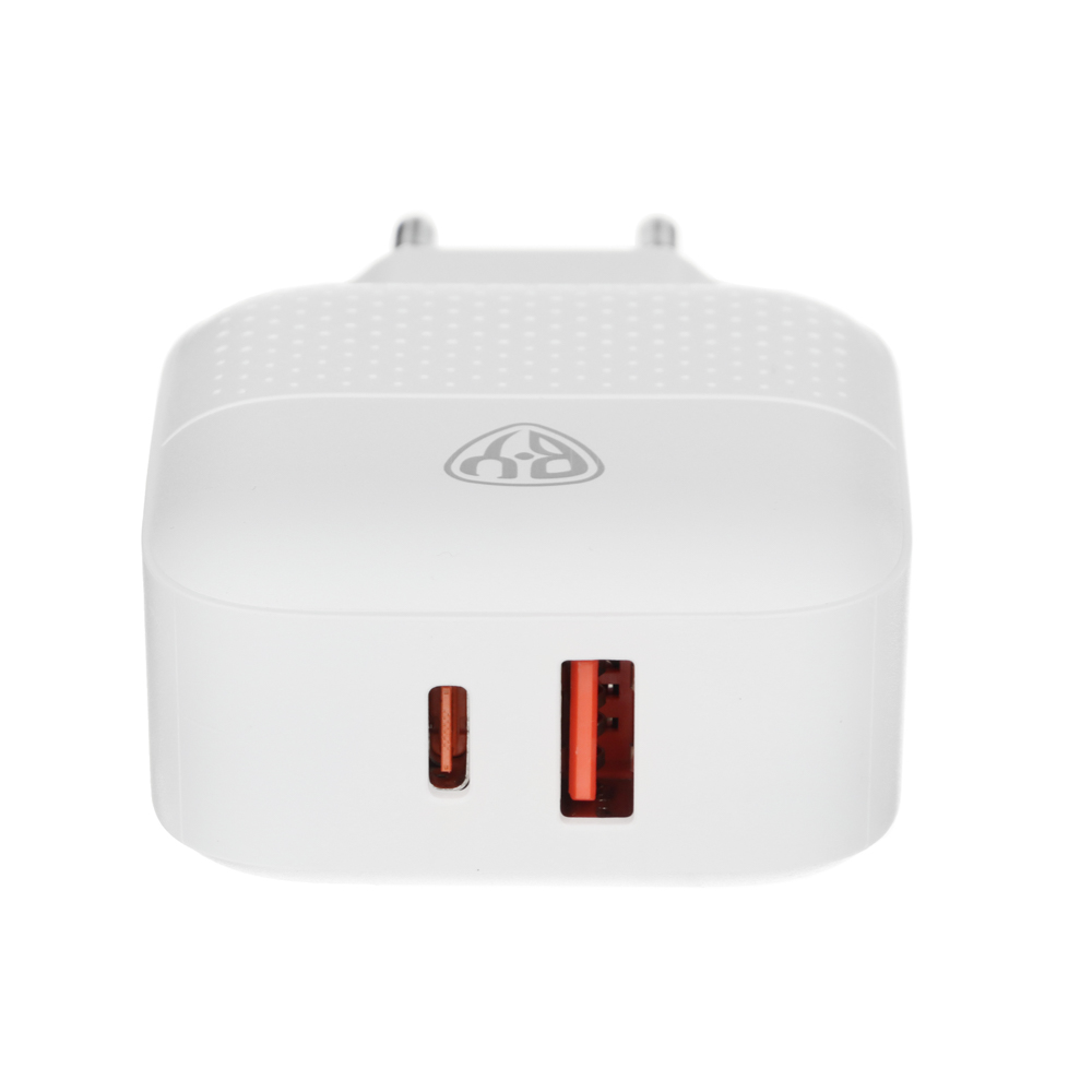 Сетевое зарядное устройство BY Модерн, Быстрая зарядка QC3.0+TYPE-C PD, 3А, 18Вт, белый, арт.№ 916-234