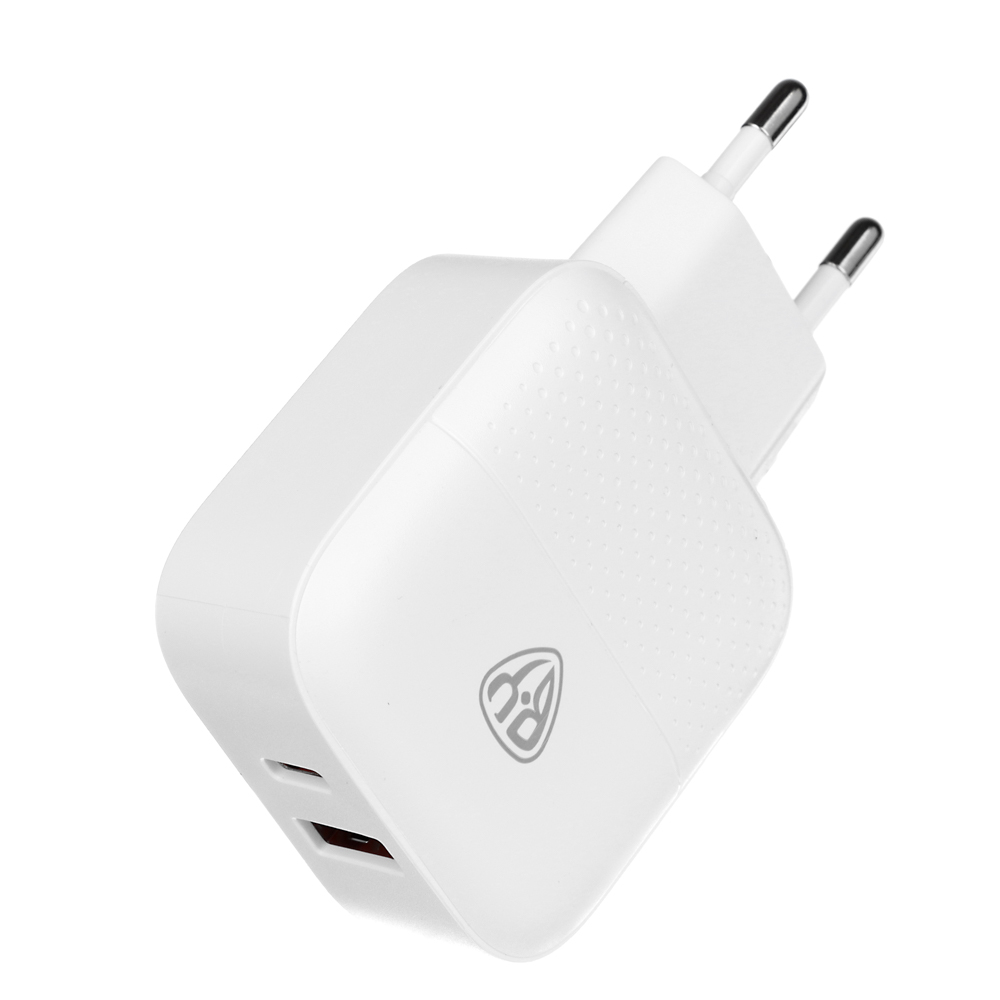 Сетевое зарядное устройство BY Модерн, Быстрая зарядка QC3.0+TYPE-C PD, 3А, 18Вт, белый, арт.№ 916-234