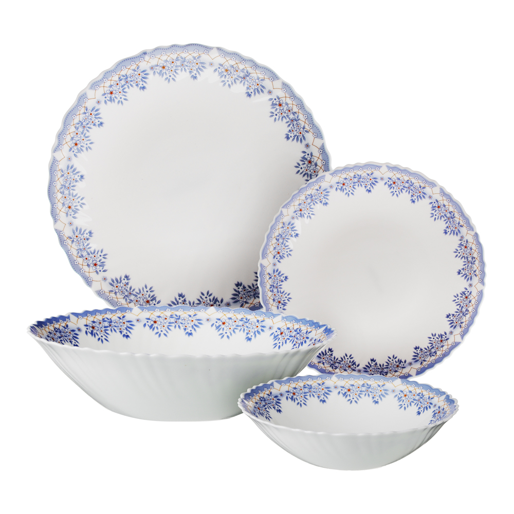 MILLIMI Аполлон2 Набор столовой посуды 19 пр., опаловое стекло, 218, арт.№ 818-011