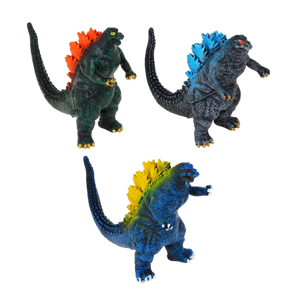 ИГРОЛЕНД Фигурка Годзилла 15см, винил, PVC, 3 дизайна, арт.№ 274-186