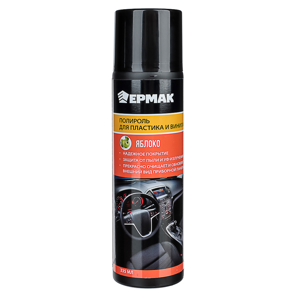 ЕРМАК / NG Полироль пластика, винила "яблоко"(аэрозоль) 335 мл., арт.№ 727-104