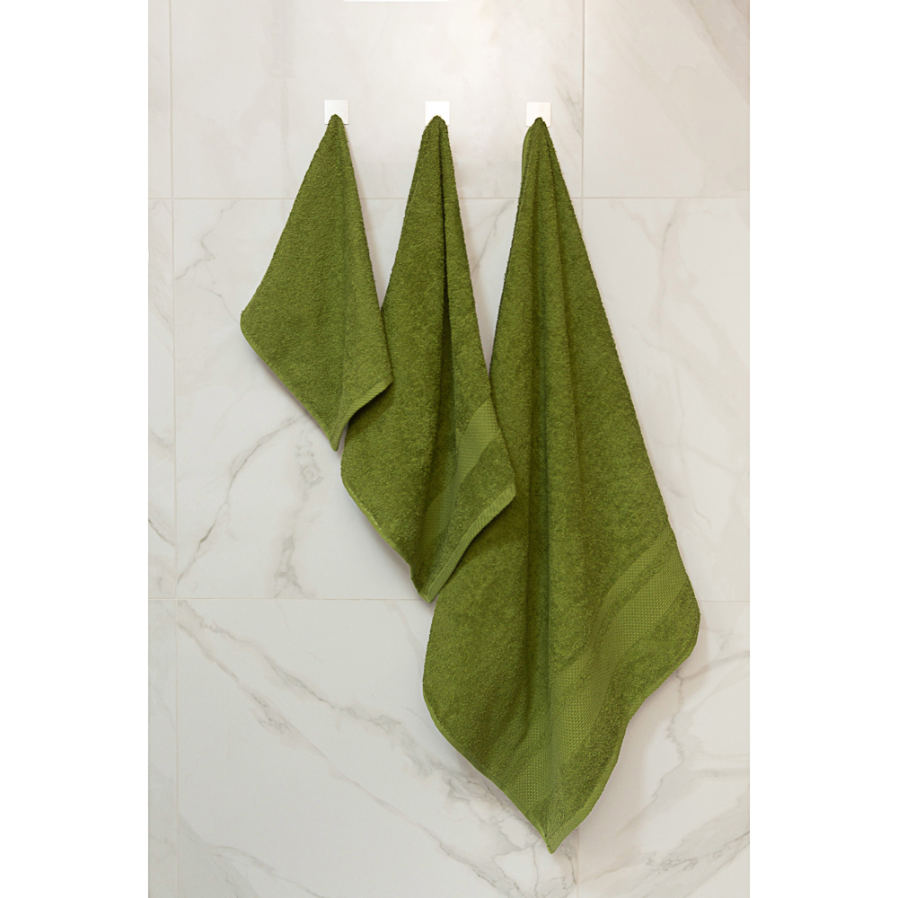 PROVANCE Наоми Полотенце махровое, 100% хлопок, 70х130см, 360гр/м, темно-зеленый, арт.№ 484-926