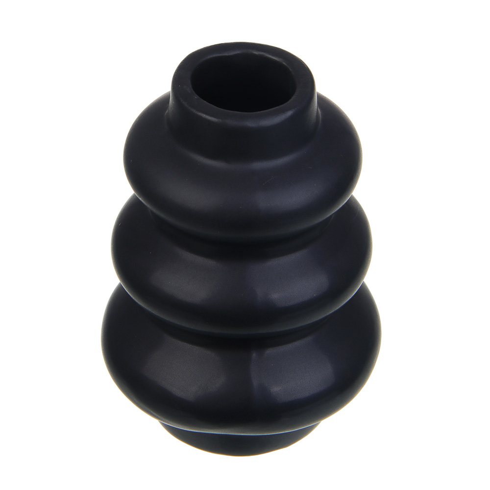 VETTA Вазон, 12x8x8 см, керамика, чёрный, арт.№ 463-479