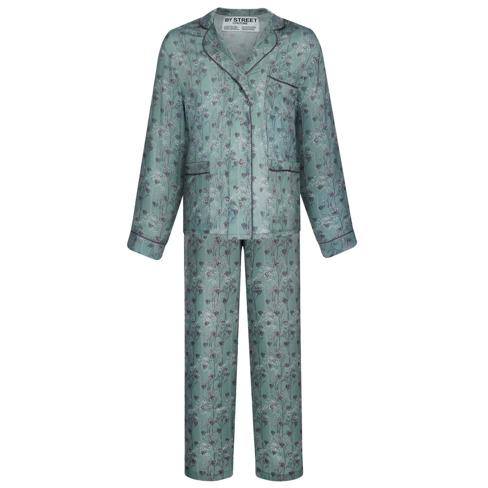 Пижама "Grass" green, унисекс, салатовый с рисунком, разм. one size, арт.№ 080-030