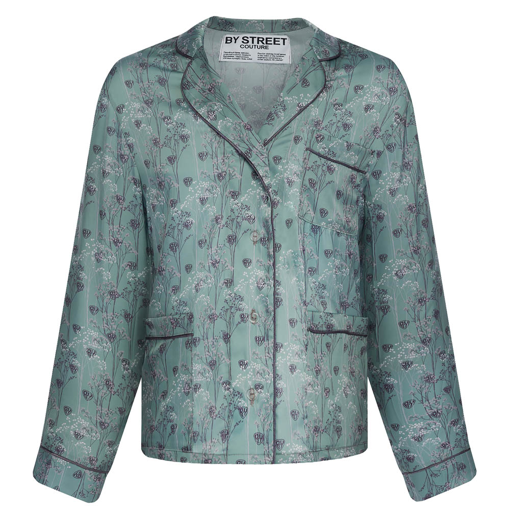 Пижама "Grass" green, унисекс, салатовый с рисунком, разм. one size, арт.№ 080-030