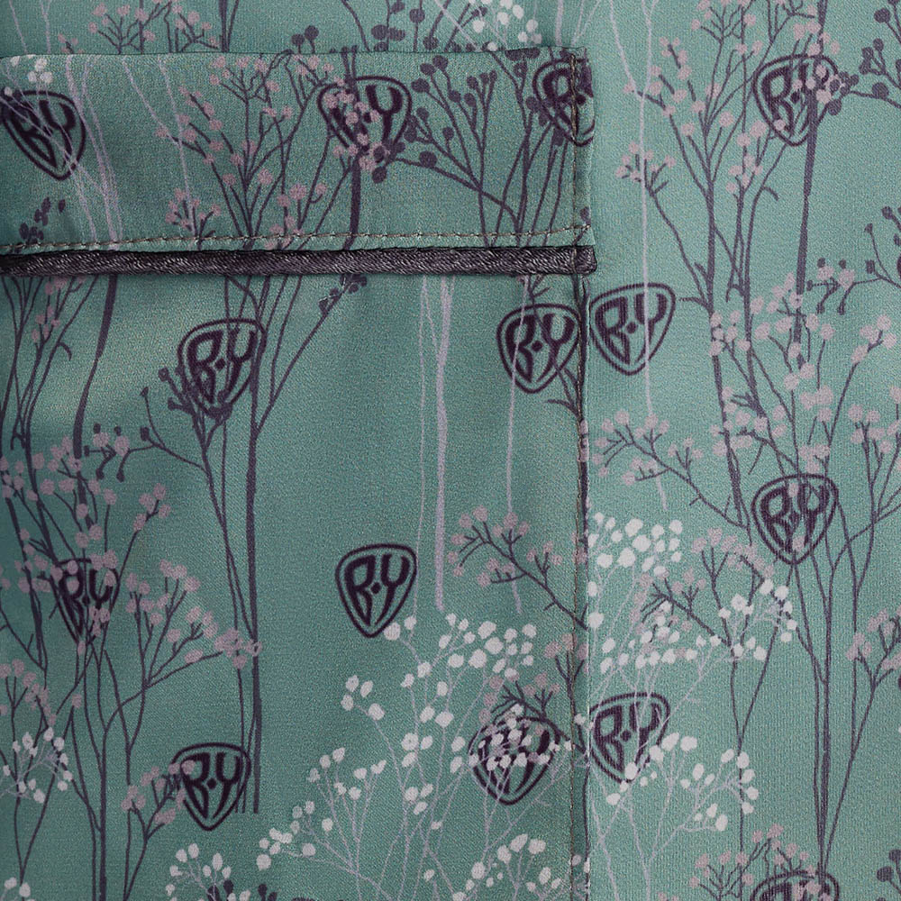 Пижама "Grass" green, унисекс, салатовый с рисунком, разм. one size, арт.№ 080-030